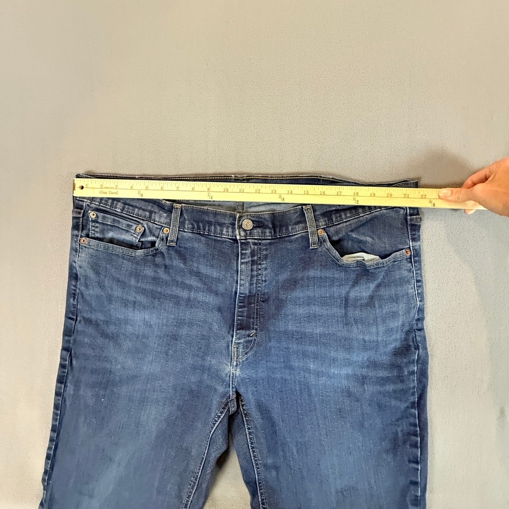Levi's 541 Jeans Mens 43x8 Dark Wash Blue Denim Rugged Athletic Fit - Picture 7 of 13